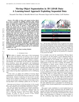 Moving Object Segmentation in 3D LiDAR Data: A Learning-based Approach
  Exploiting Sequential Data