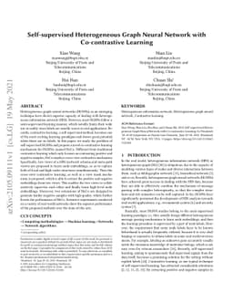 Self-supervised Heterogeneous Graph Neural Network with Co-contrastive
  Learning