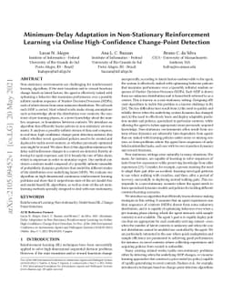 Minimum-Delay Adaptation in Non-Stationary Reinforcement Learning via
  Online High-Confidence Change-Point Detection