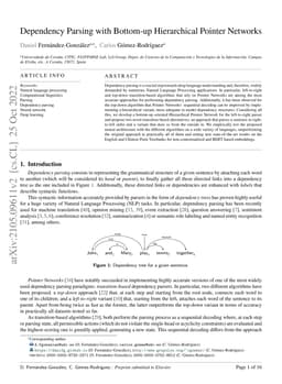 Dependency Parsing with Bottom-up Hierarchical Pointer Networks