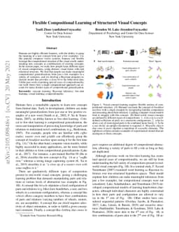 Flexible Compositional Learning of Structured Visual Concepts