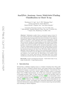 AnaXNet: Anatomy Aware Multi-label Finding Classification in Chest X-ray