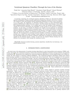 Variational Quantum Classifiers Through the Lens of the Hessian