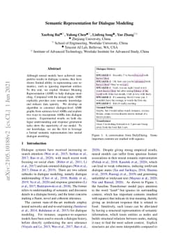 Semantic Representation for Dialogue Modeling