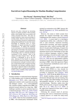 Fact-driven Logical Reasoning for Machine Reading Comprehension