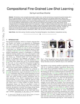 Compositional Fine-Grained Low-Shot Learning