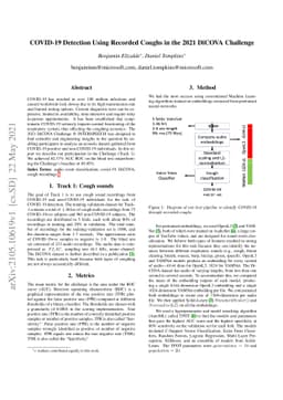 COVID-19 Detection Using Recorded Coughs in the 2021 DiCOVA Challenge