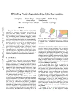 HPNet: Deep Primitive Segmentation Using Hybrid Representations