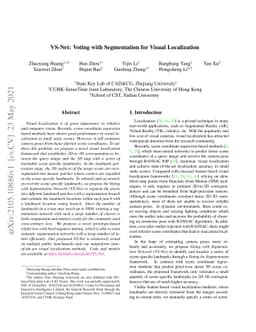 VS-Net: Voting with Segmentation for Visual Localization