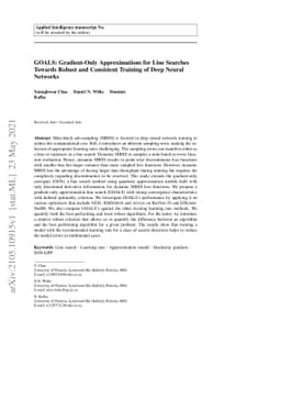 GOALS: Gradient-Only Approximations for Line Searches Towards Robust and
  Consistent Training of Deep Neural Networks
