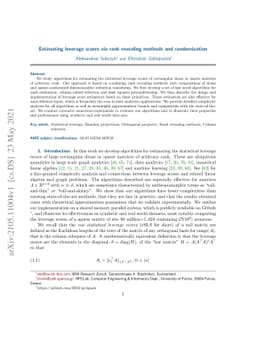 Estimating leverage scores via rank revealing methods and randomization