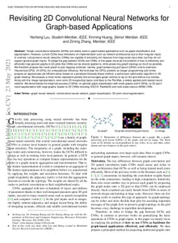 Revisiting 2D Convolutional Neural Networks for Graph-based Applications
