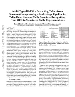 Multi-Type-TD-TSR -- Extracting Tables from Document Images using a
  Multi-stage Pipeline for Table Detection and Table Structure Recognition:
  from OCR to Structured Table Representations