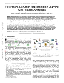 Heterogeneous Graph Representation Learning with Relation Awareness