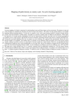 Mapping oil palm density at country scale: An active learning approach
