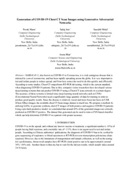 Generation of COVID-19 Chest CT Scan Images using Generative Adversarial
  Networks