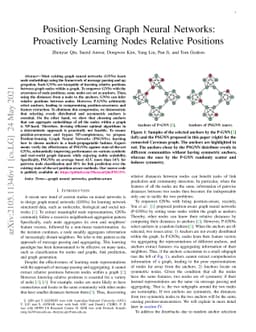 Position-Sensing Graph Neural Networks: Proactively Learning Nodes
  Relative Positions