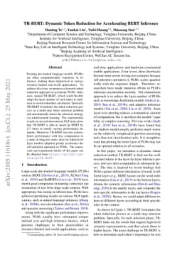 TR-BERT: Dynamic Token Reduction for Accelerating BERT Inference