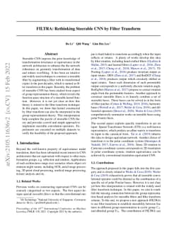 FILTRA: Rethinking Steerable CNN by Filter Transform
