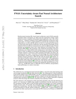 FNAS: Uncertainty-Aware Fast Neural Architecture Search