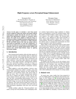 High-Frequency aware Perceptual Image Enhancement