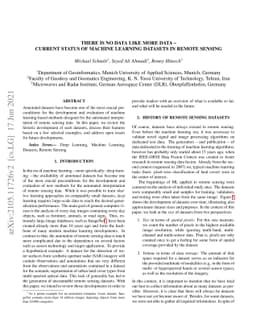 There is no data like more data -- current status of machine learning
  datasets in remote sensing