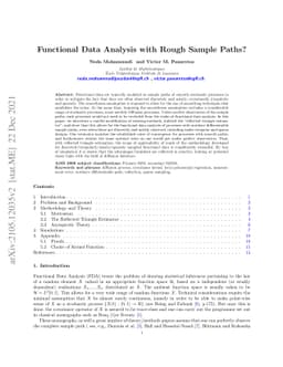 Functional Data Analysis with Rough Sample Paths?