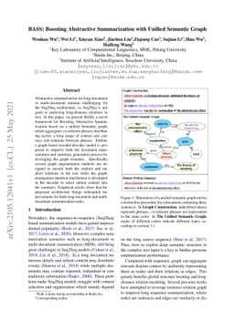 BASS: Boosting Abstractive Summarization with Unified Semantic Graph