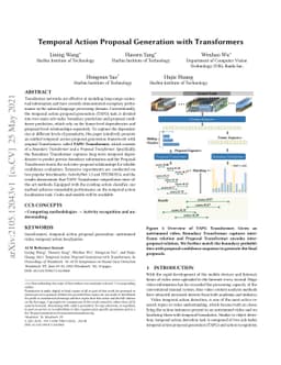 Temporal Action Proposal Generation with Transformers