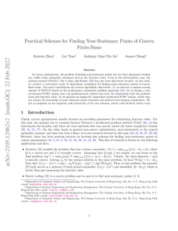 Practical Schemes for Finding Near-Stationary Points of Convex
  Finite-Sums