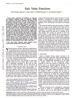 Safe Value Functions