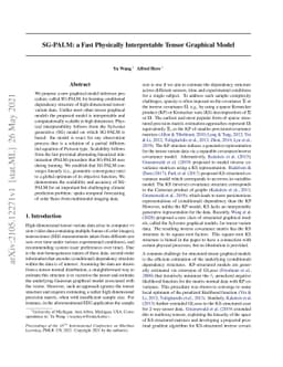 SG-PALM: a Fast Physically Interpretable Tensor Graphical Model