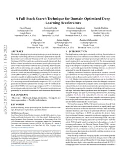 A Full-Stack Search Technique for Domain Optimized Deep Learning
  Accelerators