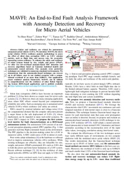 MAVFI: An End-to-End Fault Analysis Framework with Anomaly Detection and
  Recovery for Micro Aerial Vehicles