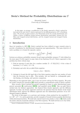 Stein's Method for Probability Distributions on $\mathbb{S}^1$