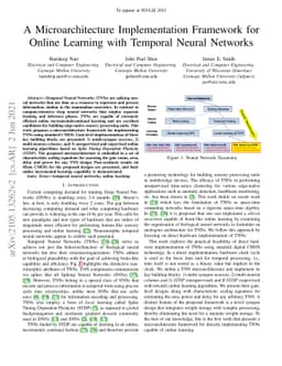 A Microarchitecture Implementation Framework for Online Learning with
  Temporal Neural Networks