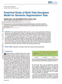 Empirical Study of Multi-Task Hourglass Model for Semantic Segmentation
  Task