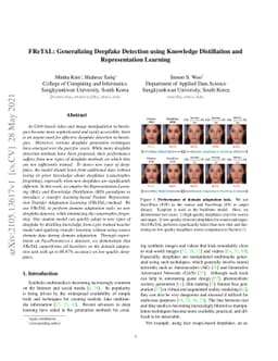 FReTAL: Generalizing Deepfake Detection using Knowledge Distillation and
  Representation Learning