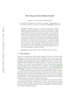 The Feature-First Block Model