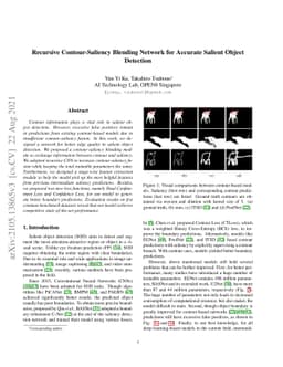 Recursive Contour Saliency Blending Network for Accurate Salient Object
  Detection