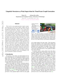 Linguistic Structures as Weak Supervision for Visual Scene Graph
  Generation