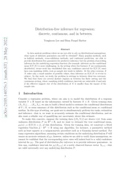 Distribution-free inference for regression: discrete, continuous, and in
  between