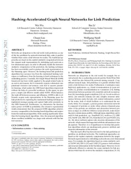 Hashing-Accelerated Graph Neural Networks for Link Prediction