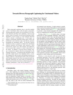 Towards Diverse Paragraph Captioning for Untrimmed Videos