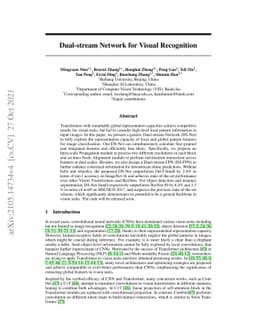 Dual-stream Network for Visual Recognition