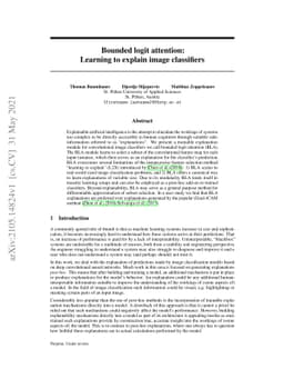Bounded logit attention: Learning to explain image classifiers