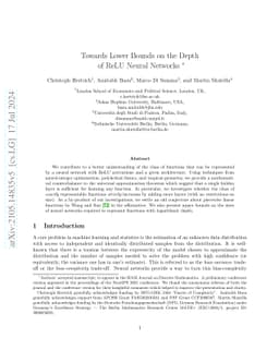 Towards Lower Bounds on the Depth of ReLU Neural Networks
