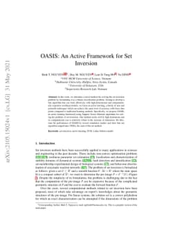 OASIS: An Active Framework for Set Inversion