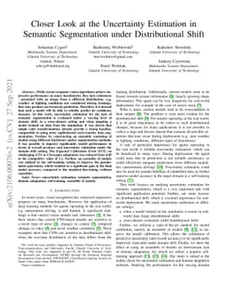 Closer Look at the Uncertainty Estimation in Semantic Segmentation under
  Distributional Shift