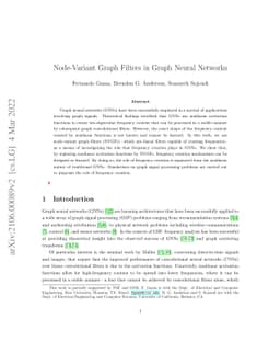 Node-Variant Graph Filters in Graph Neural Networks